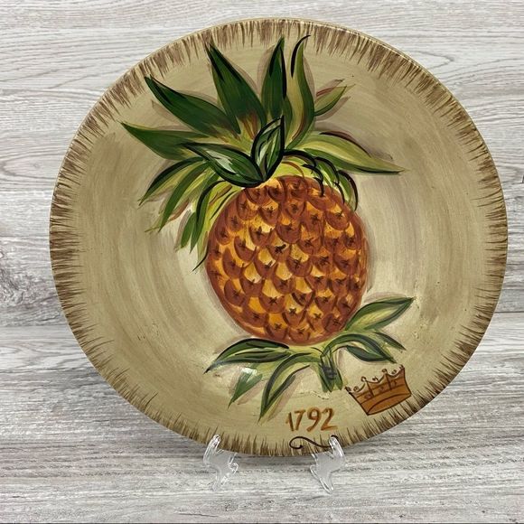 Dario Farrucci Designs Hand Painted Dinner Plate - Picture 1 of 3